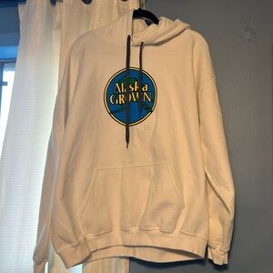 White “Alaska Grown” hoodie size 2XL
